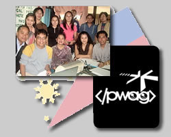 Accessites image of PWAG members, Philippine flag and logo