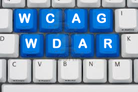 WCAG WDAR letters embedded in computer keyboard