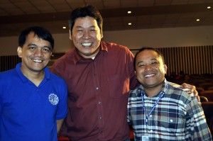 Jojo pose together with Batangas Web Developer Gutierrez and NCDA's Victa.
